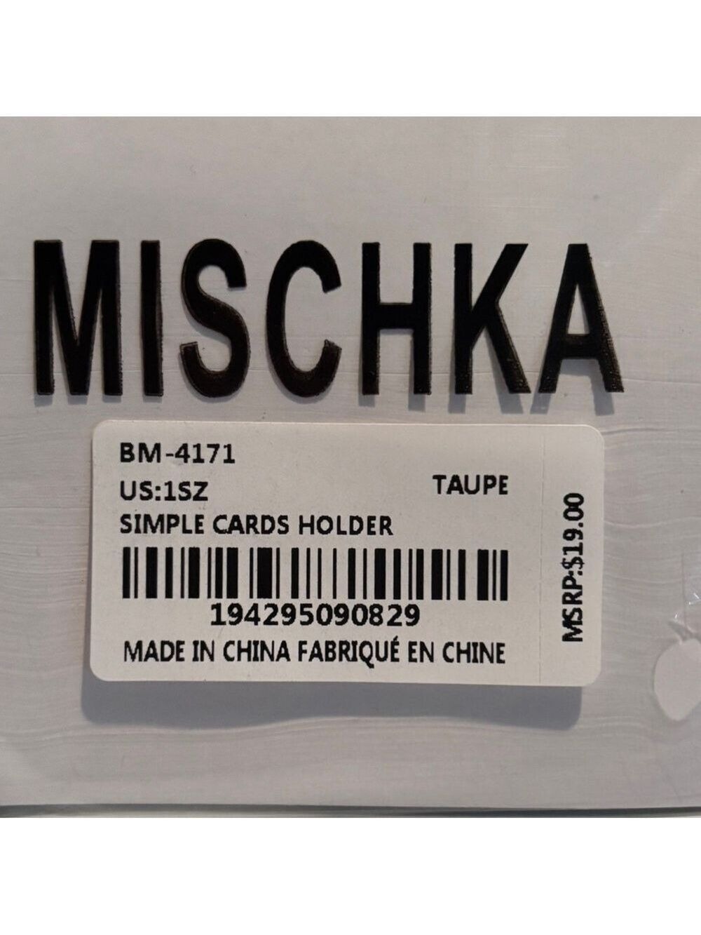 Badgley Mischka Tan Card Holder - Picture 2 of 2